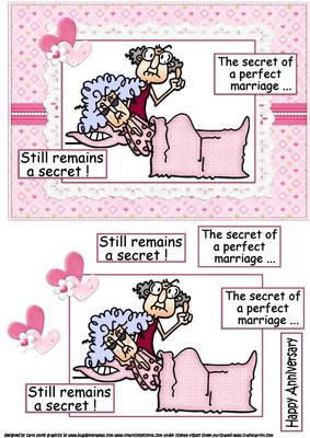Stella and Gus the Secret of Marriage Quick Card