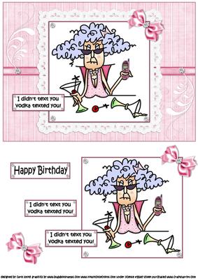 Stella and Her Texts Quick Card