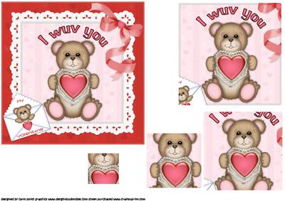 I Wuv You Valentine Pyramid