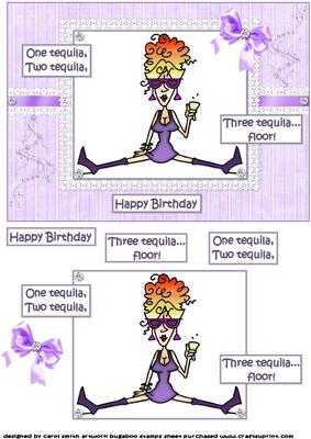 Rita and Her Tequila Quick Card