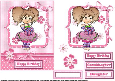 A Little Bit Grumpy Birthday Daughter Quick Card