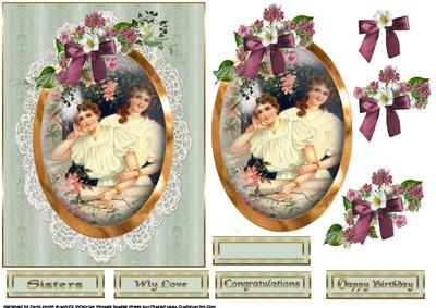Vinage Portrait Two Women