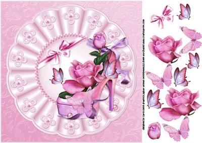 8x8 Girly Floral Shoe with Roses