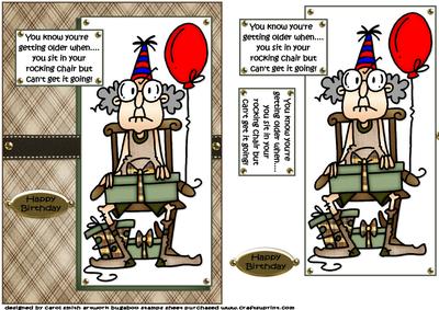 Gus Can't Get His Rocker Going Quick Card