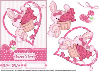 Buckets Full of Love Quick Card