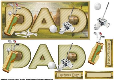 Golfing Dad Dl Topper