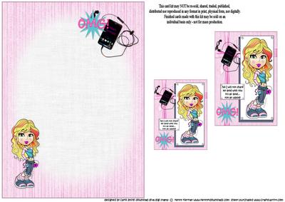Teen Diva and Her Ipod Insert Plate