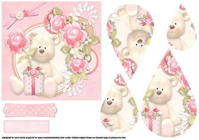 Beary Cute Gift Teardrop Pyramid