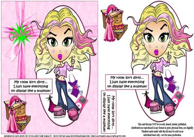 Teen Diva My Room Isn't Dirty Quick Card