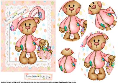 Some Bunny Loves You Pyramid Girl