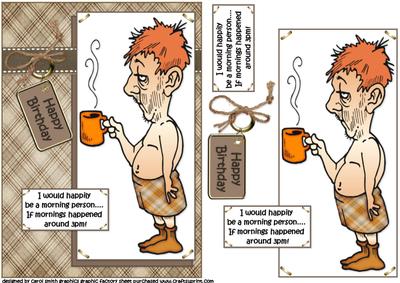 Bert Wants to Be a Morning Person Quick Card