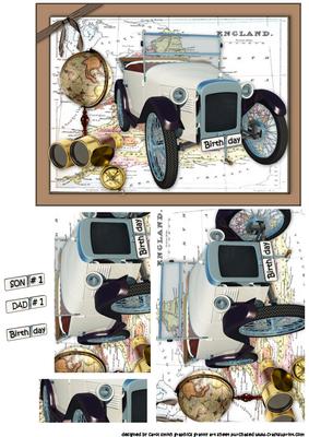 A Vintage Car for Dad/son Pyramid