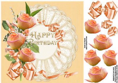 8x8 Just Peachy for Your Birthday