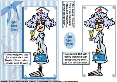 Stella Knows How to Get You Well Quick Card