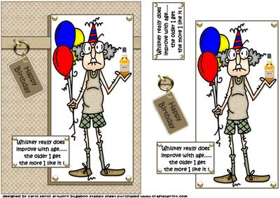 Gus and His Aged Whiskey Quick Card