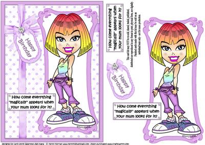 The Teen Diva Can't Find Anything Quick Card