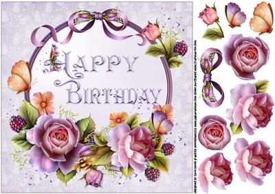 8x8 Beautiful Roses for Birthday