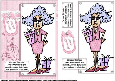 Stella Has Banned Four Letter Words Quick Card