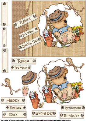 Gardening Ted Birthday/retirement Quick Card