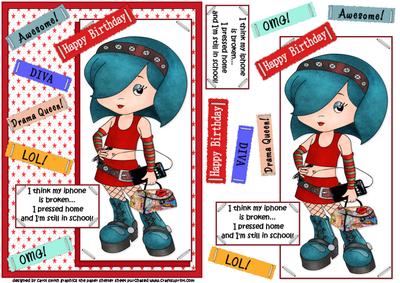 The Tween Diva and Her Iphone Quick Card