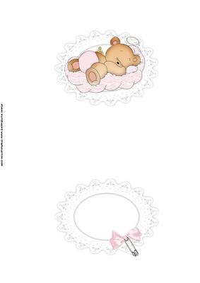 Sweet Angel New Baby Girl Insert