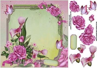 8x8 Floral Pink Delight