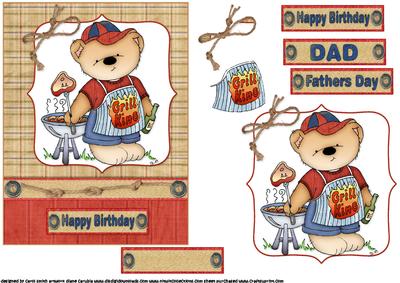 Grill King Dad Quick Card