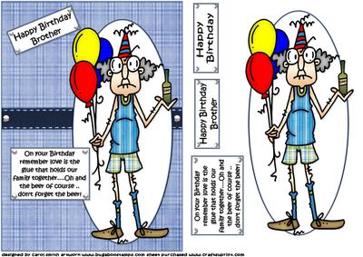 Gus Birthday Wishes Brother Quick Card
