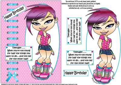 The Teen Diva - on Being a Teenager Quick Card