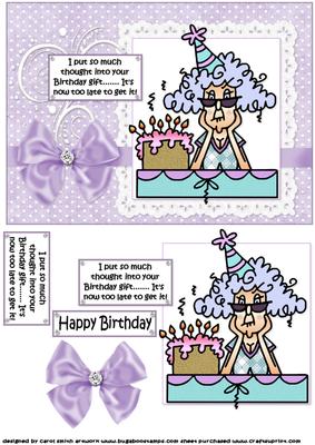 Stella and the Birthday Gift Quick Card