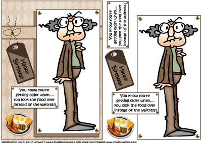 Gus is Getting Older Quick Card