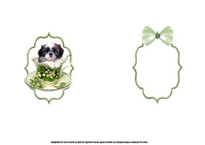 The Shih Tzu is My Cup of Tea Insert
