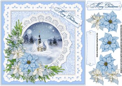 8x8 Ice Blue Christmas