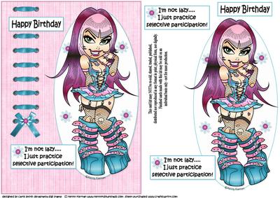 The Teen Diva is Selective Quick Card