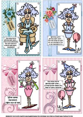 Selection of Four Stella Birthday Toppers