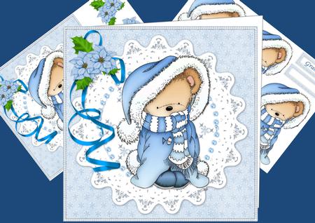 8x8 Blue Snuggle Christmas Mini Kit