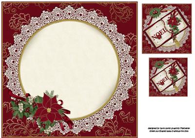 8x8 Luxury Christmas Book Insert Plate