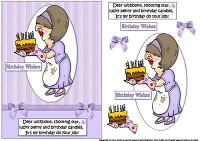 Lucy Has Birthday Wises Quick Card