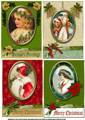 Selection of Four Vintage Christmas Toppers