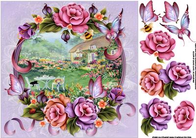 8x8 Afternoon Tea in the Flower Garden