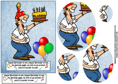 Jim Sings Happy Birthday to Himself Quick Card