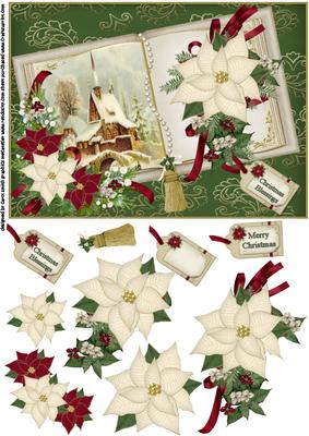 Christmas Book Scene Cream