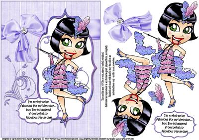 Frieda Flapper is Fabulous Purple