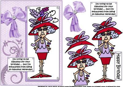 Stella is Fabulous in Her Red Hat