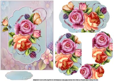 Beautiful Roses Shaped Pyramid