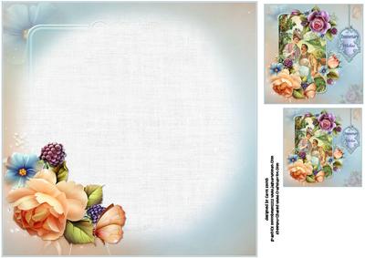 8x8 English Roses Anniversary Mini Kit Insert