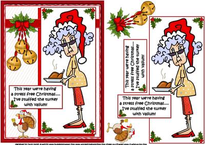 Stella Wants a Stress Free Christmas Quick Card