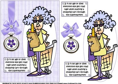 Stella Gets Shopping Rage Quick Card