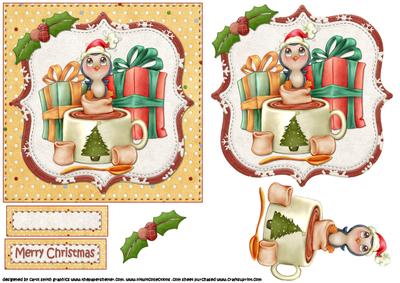 There's a Penguin in My Cocoa Quick Card