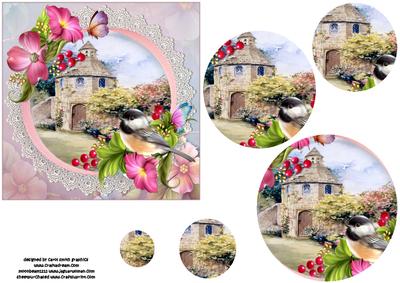 Dovecote Cottage with Winged Friends Pyramid